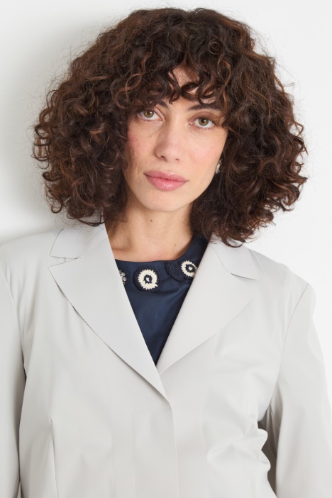 Blazer monopetto in jersey