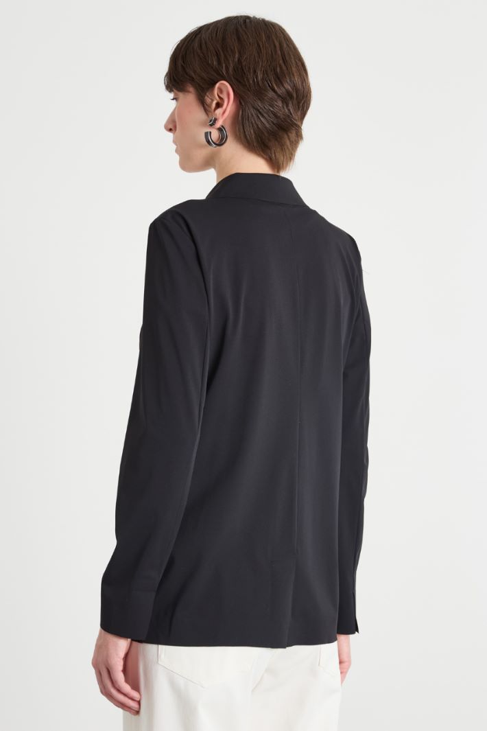 Single-breasted jersey blazer Intrend - 4