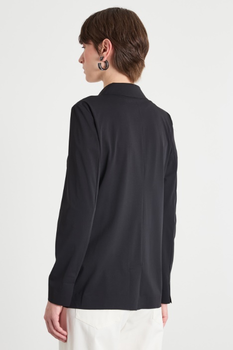 Blazer monopetto in jersey