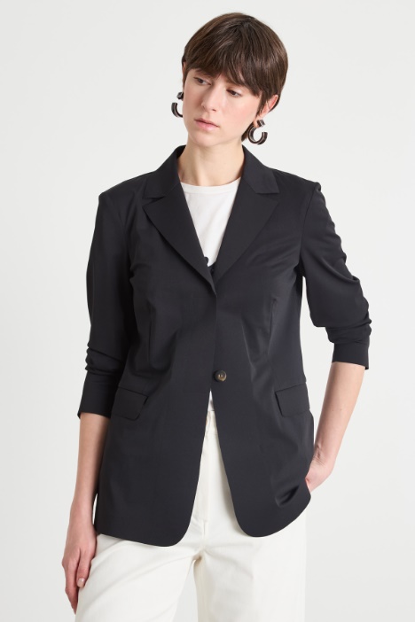 Single-breasted jersey blazer Intrend