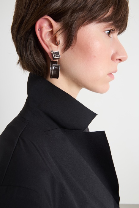 Blazer monopetto in jersey