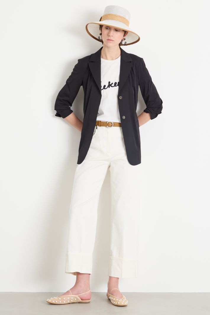 Single-breasted jersey blazer Intrend