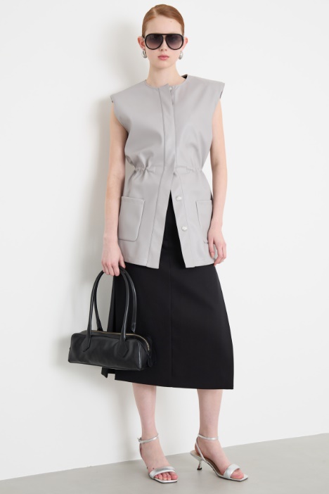 Coated jersey gilet Intrend