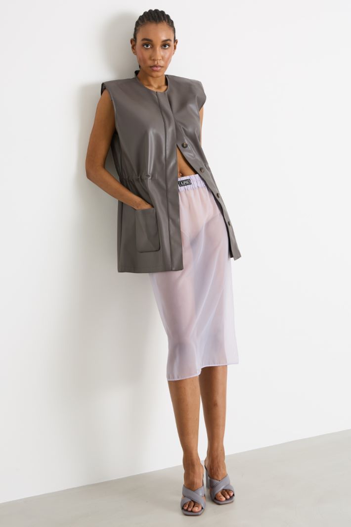 Coated jersey gilet Intrend