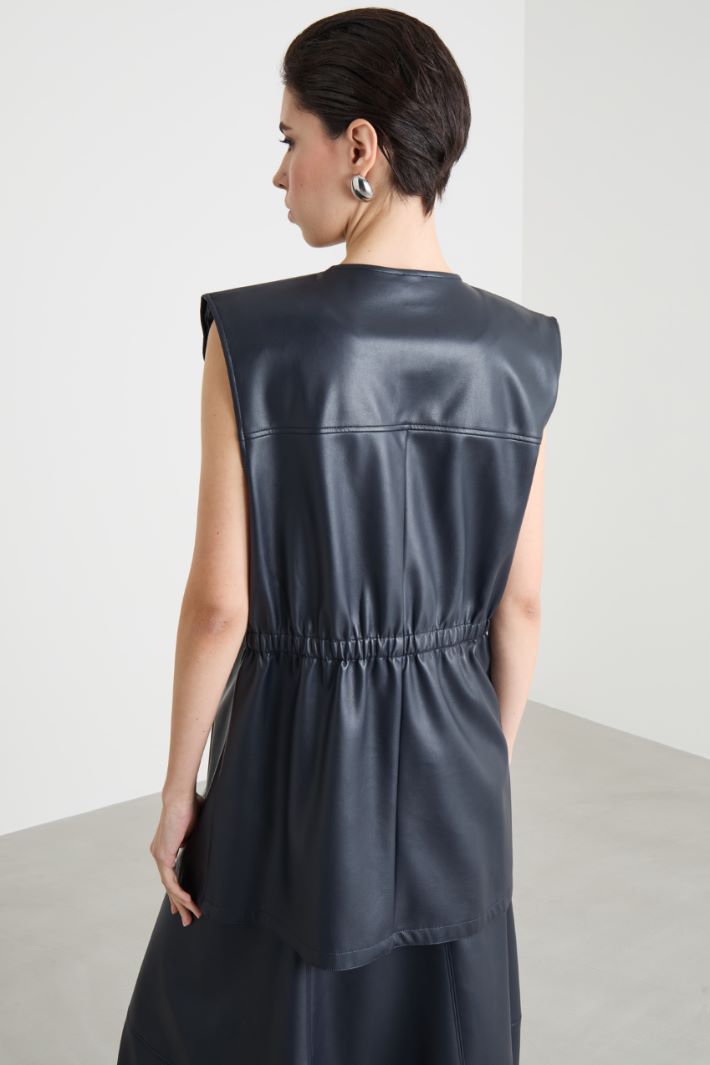 Gilet in jersey spalmato Intrend - 4