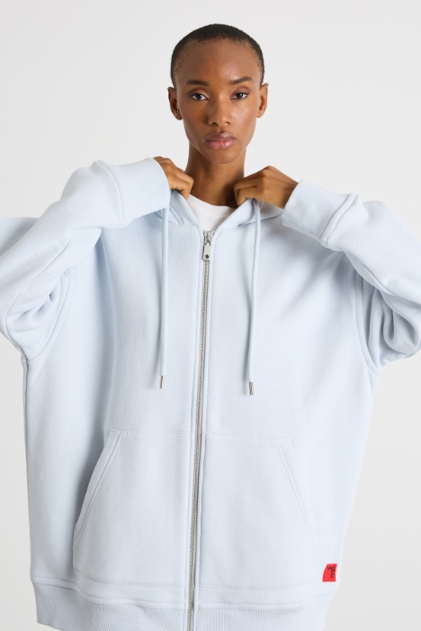 Felpa oversize con cappuccio