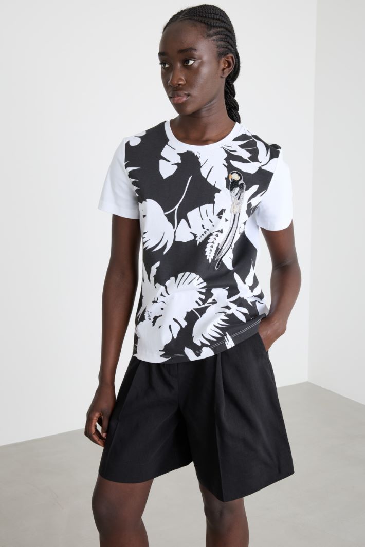 T-shirt in jersey con stampa Intrend - 2