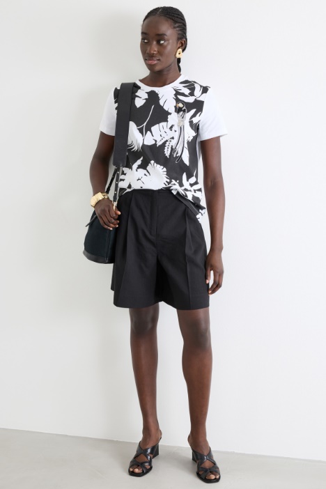 T-shirt in jersey con stampa Intrend