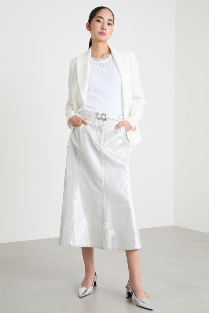 Rhinestone-embellished vest top Intrend