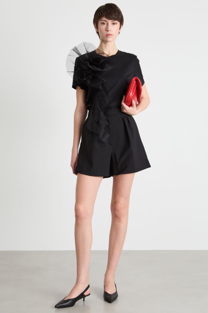 Jersey T-shirt with embroidery Intrend