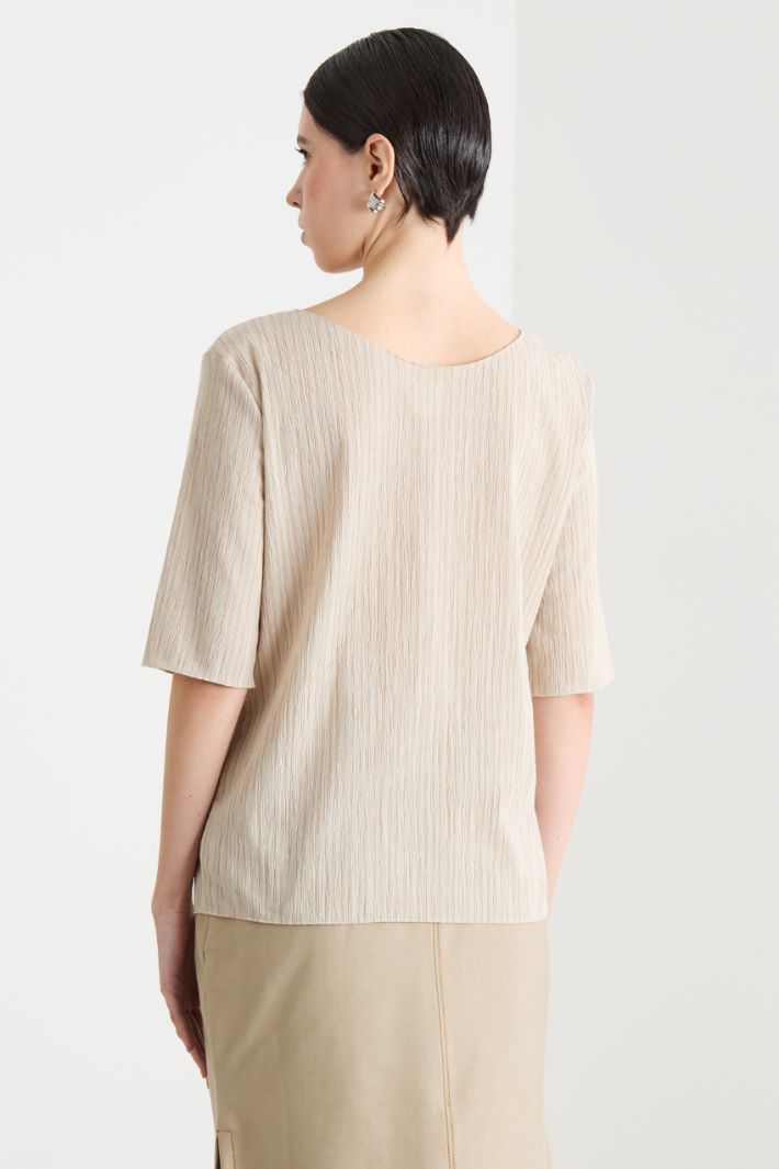 Plissé Jersey T-shirt Intrend - 4