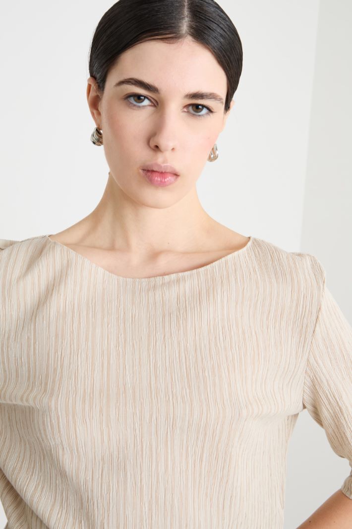 Plissé Jersey T-shirt Intrend - 3