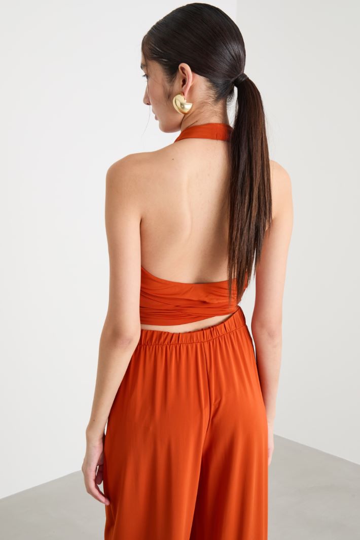 Crepe jersey wrap top Intrend - 4