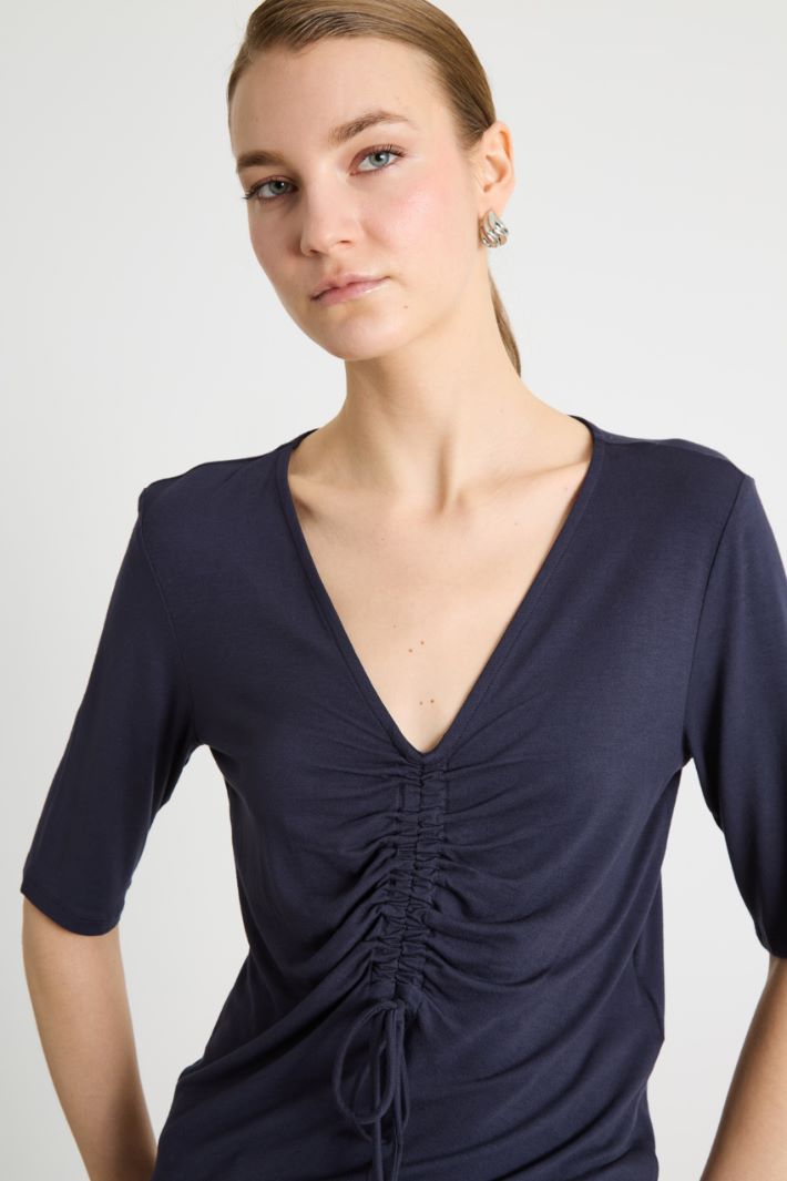 Fluid Draped T-shirt Intrend - 3