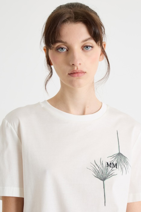 T-shirt girocollo in jersey