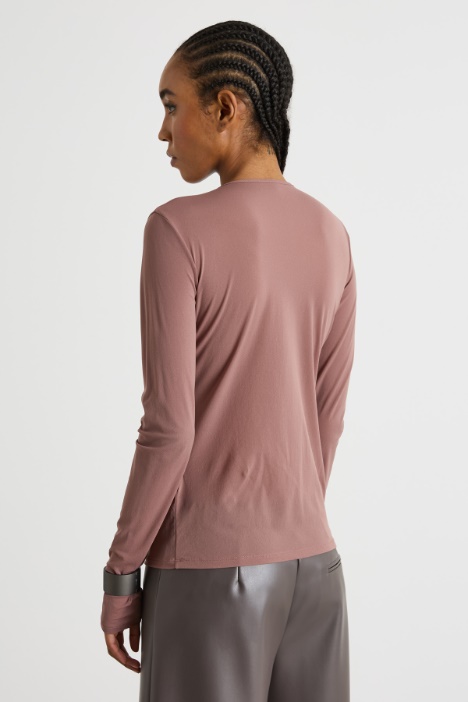 Top in jersey leggero