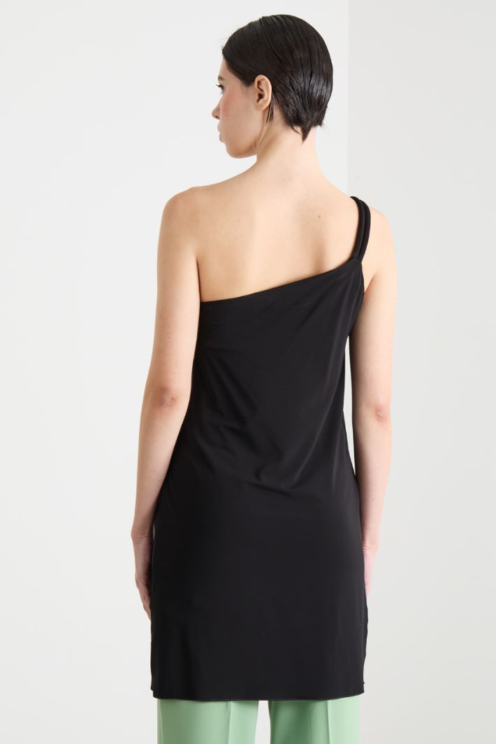 One-shoulder jersey top Intrend - 4