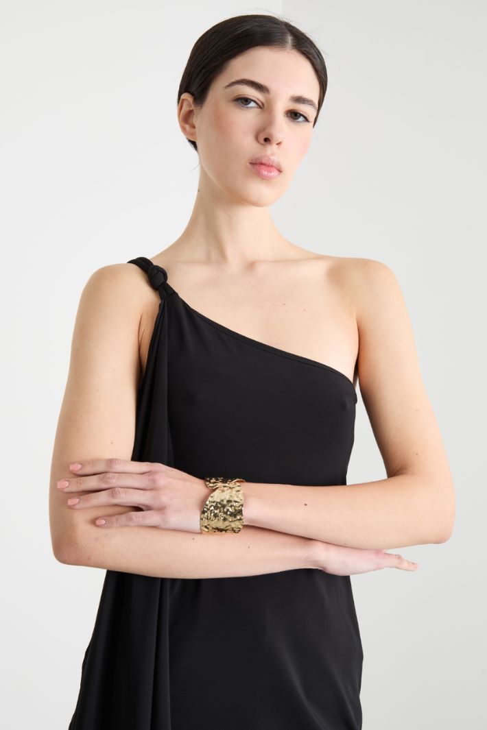 One-shoulder jersey top Intrend - 3