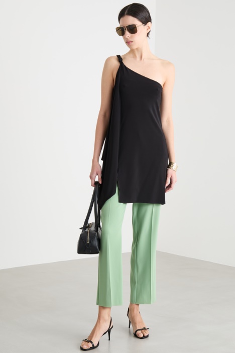 One-shoulder jersey top Intrend