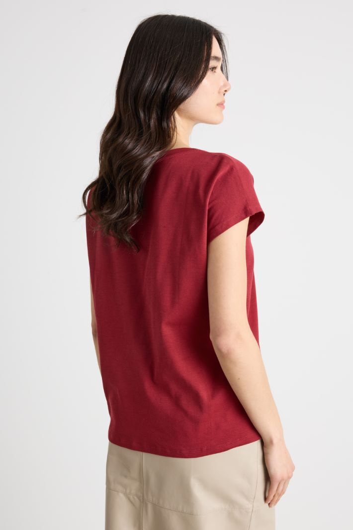 T-shirt con maniche corte a kimono Intrend - 4