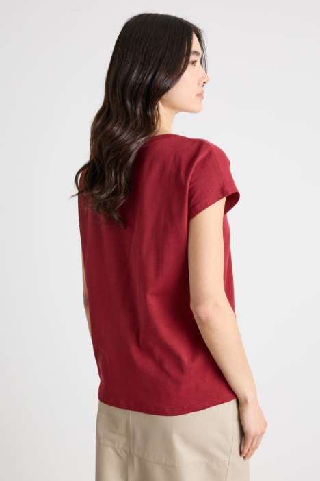 T-shirt con maniche corte a kimono