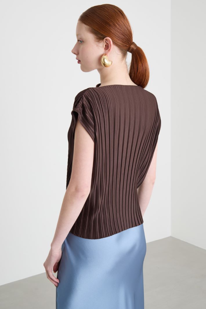Pleated jersey top Intrend - 4