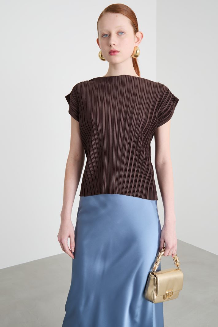 Pleated jersey top Intrend - 2