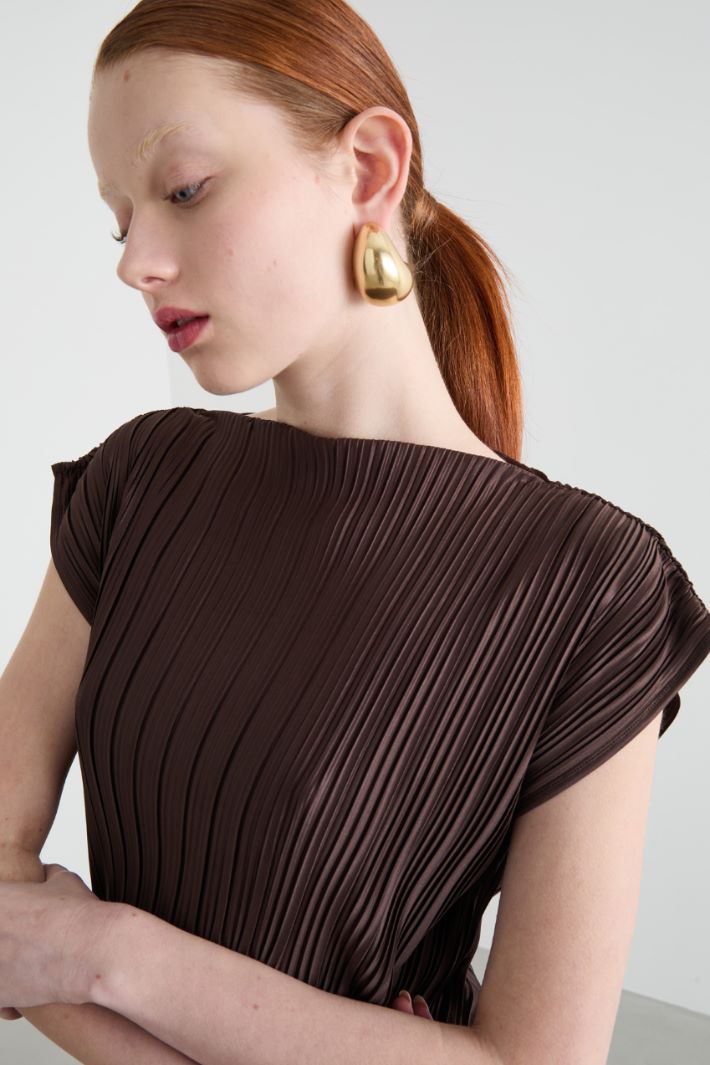 Pleated jersey top Intrend - 3
