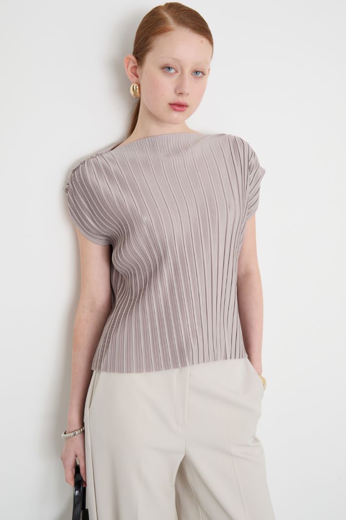 Pleated jersey top Intrend - 2