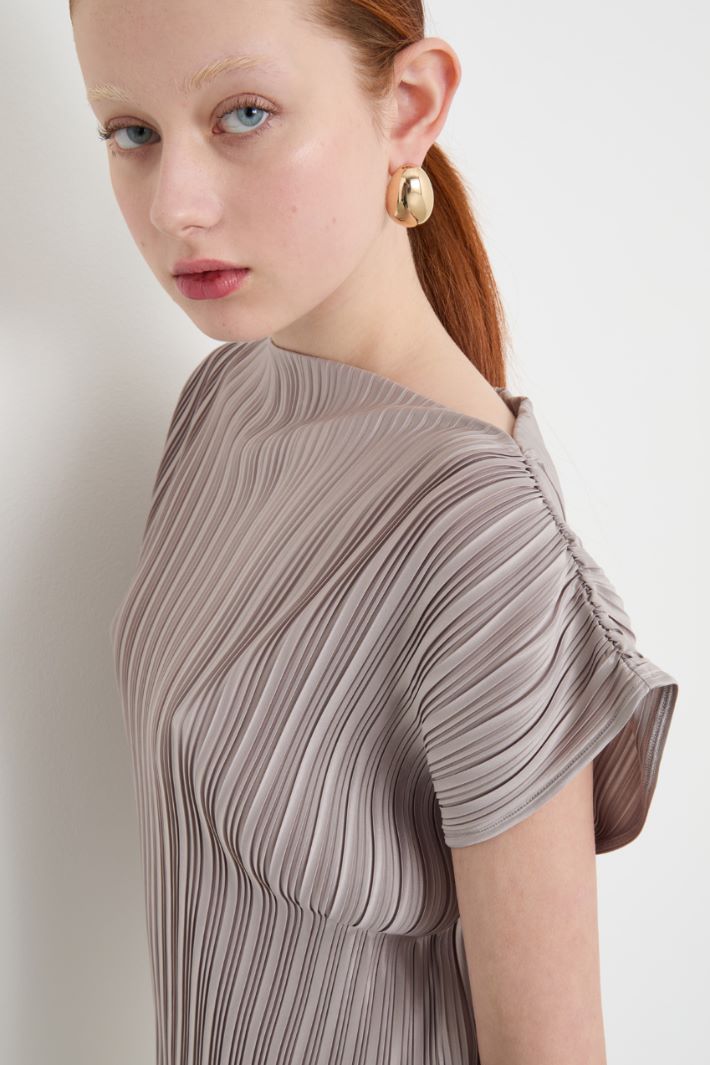 Pleated jersey top Intrend - 3
