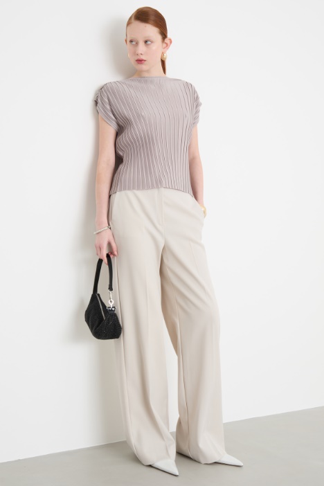 Top in jersey plissé Intrend
