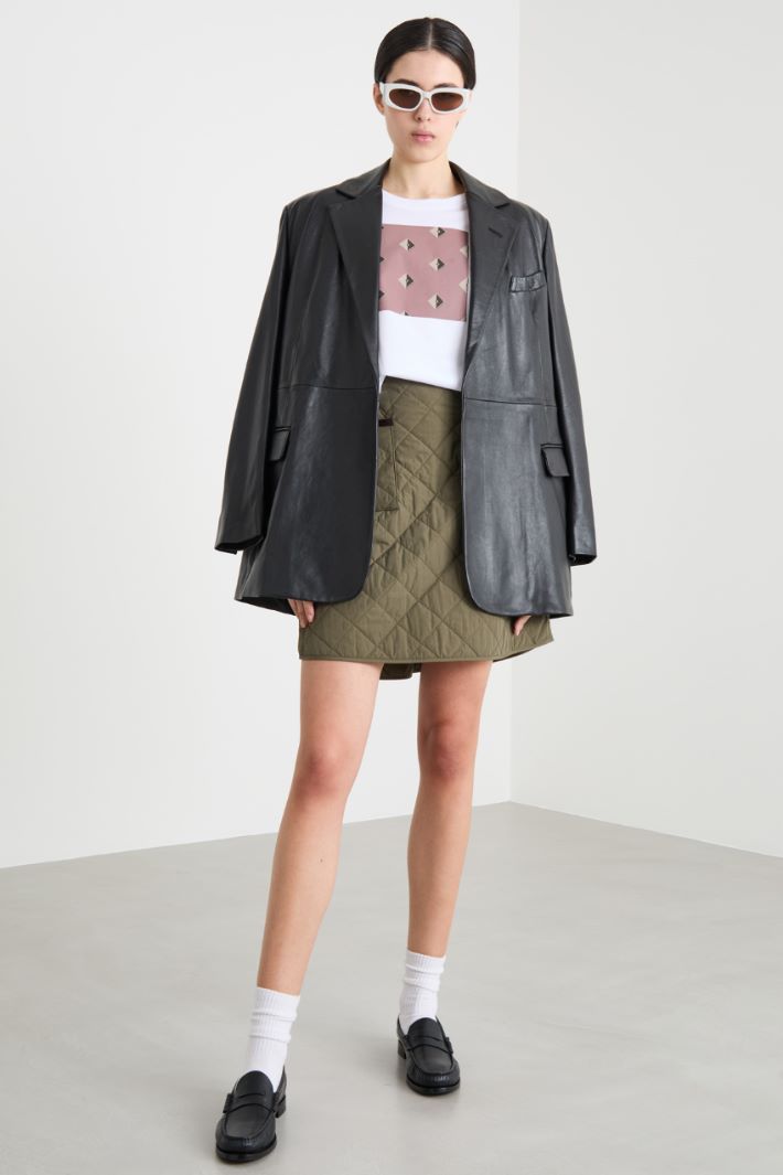 Printed and embroidered T-shirt Intrend