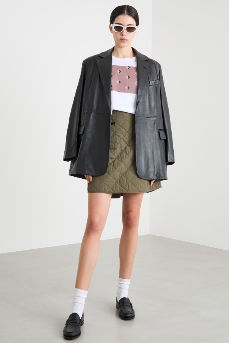 Printed and embroidered T-shirt Intrend