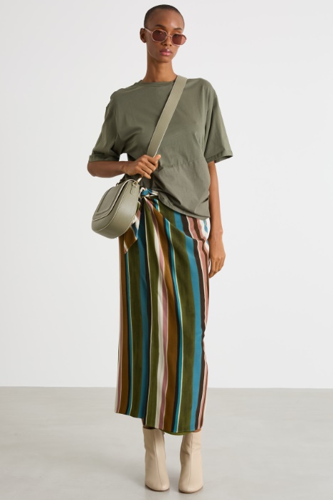 Drawstring-detail T-shirt Intrend