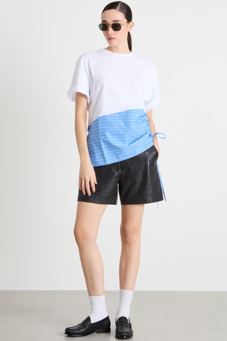 Drawstring-detail T-shirt Intrend