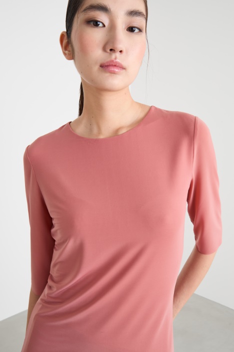 T-shirt in jersey fluido