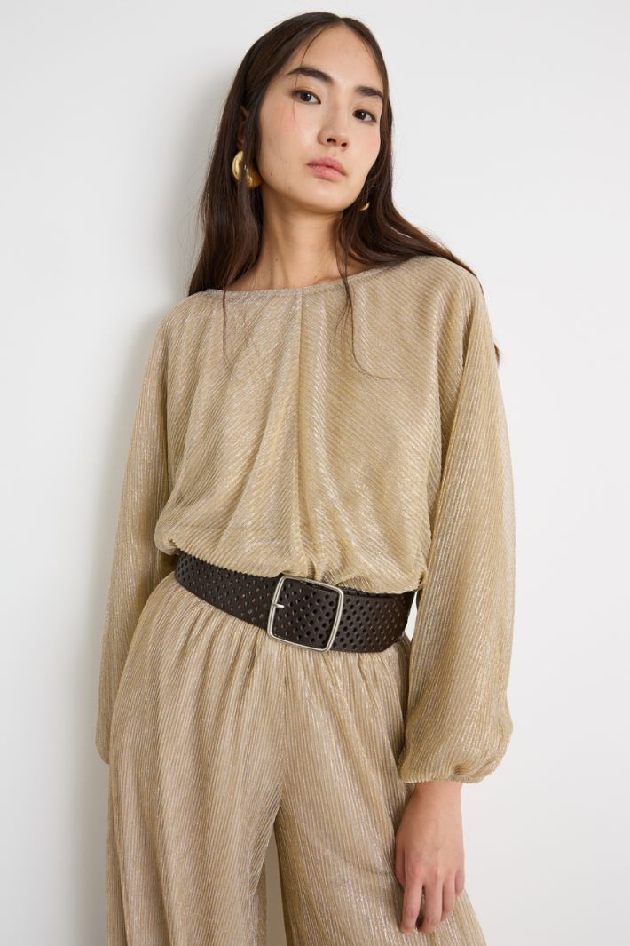 Top in tessuto laminato Intrend - 2