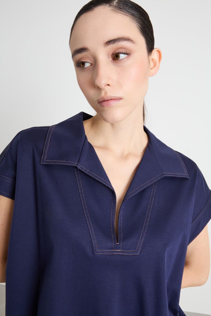 Polo oversize in jersey Intrend - 3