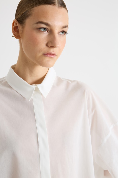 Blusa in jersey voile