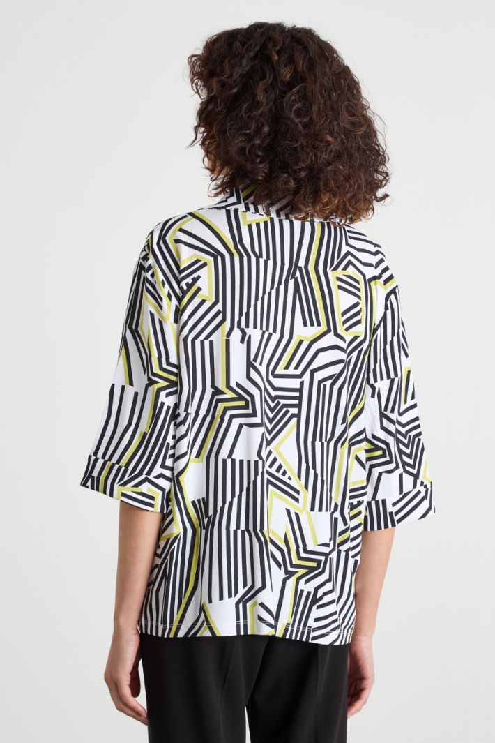 Polo in jersey stampato Intrend - 4