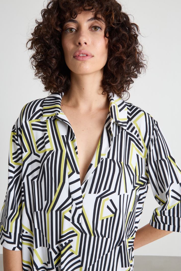 Polo in jersey stampato Intrend - 3