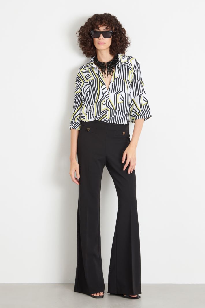 Polo in jersey stampato Intrend