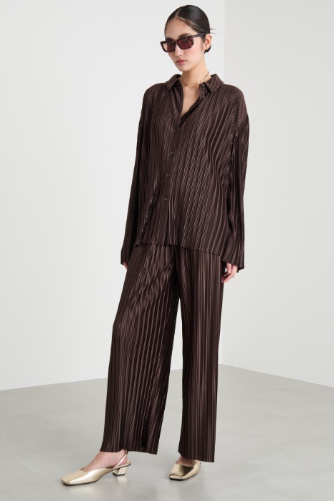 Blusa in jersey plissé Intrend