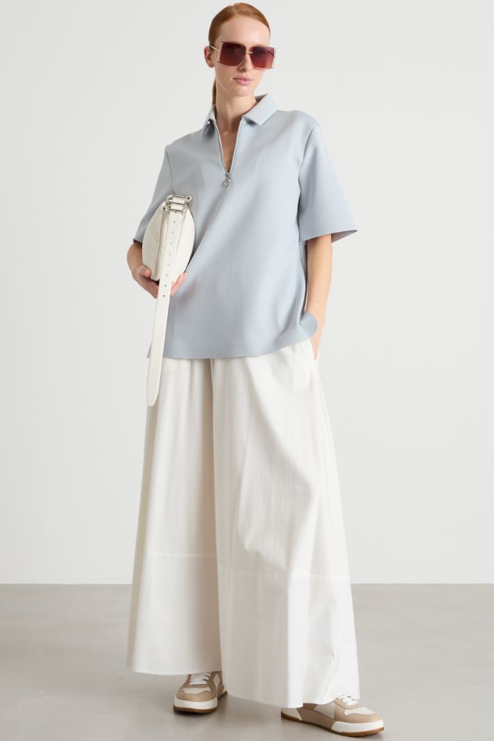 Polo in tessuto compatto Intrend