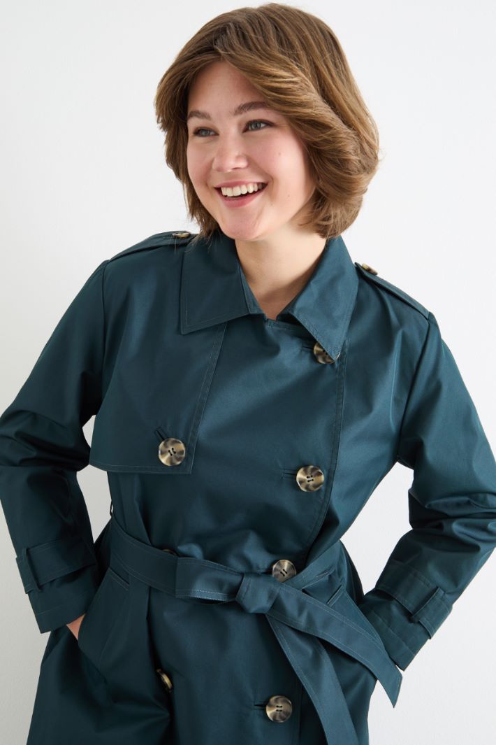 Double-breasted trench coat Intrend - 3