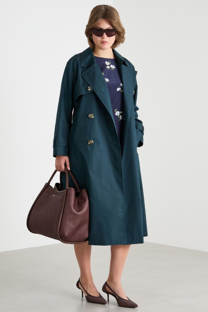 Double-breasted trench coat Intrend