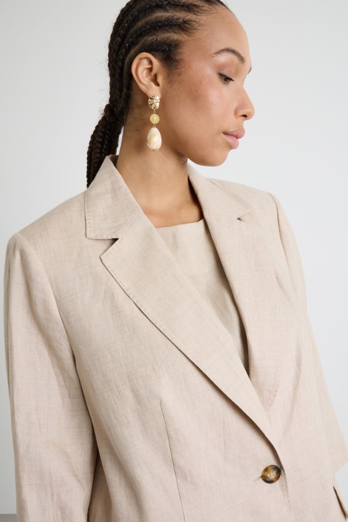 Blazer in tela con maniche a tre quarti Intrend - 3