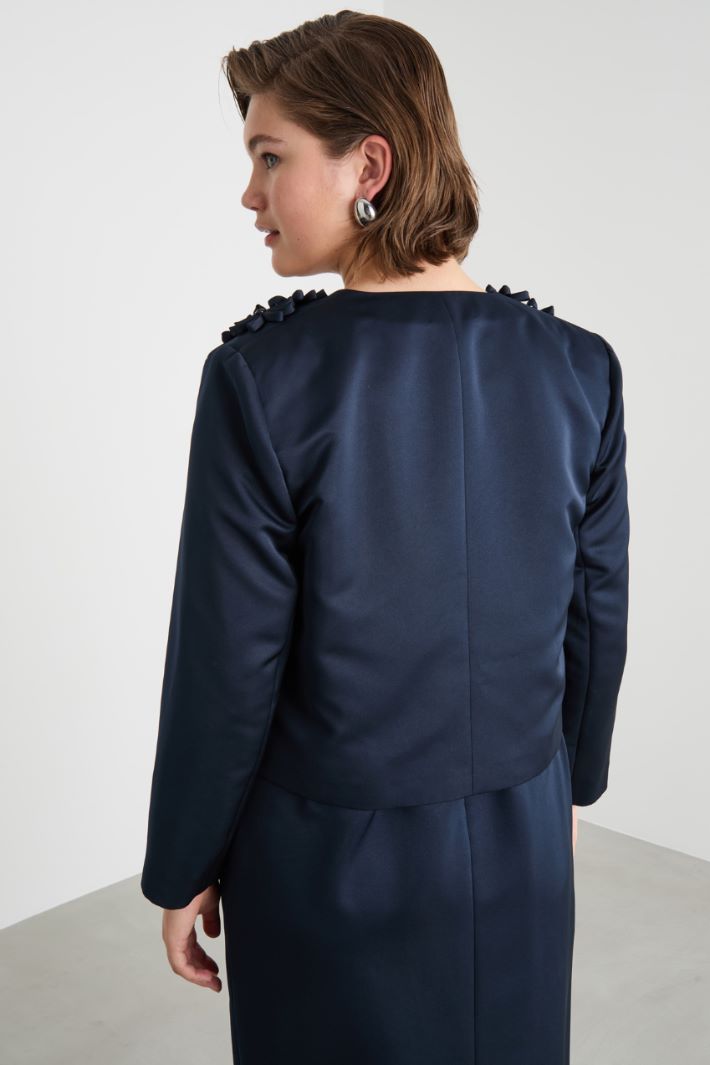 Embroidered duchesse boxy jacket Intrend - 4