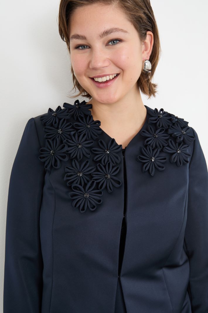 Embroidered duchesse boxy jacket Intrend - 3