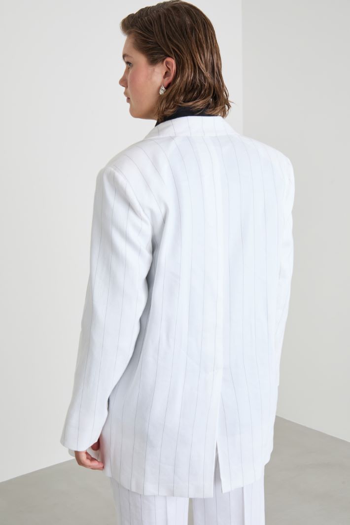 Open-front twill jacket Intrend - 4